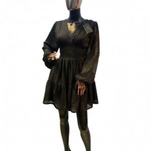 Swiss dot tiered dress