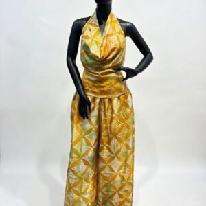 Adire halter neck set