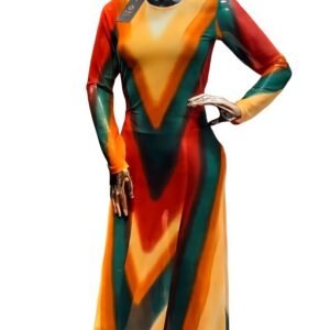 abstract mesh gown