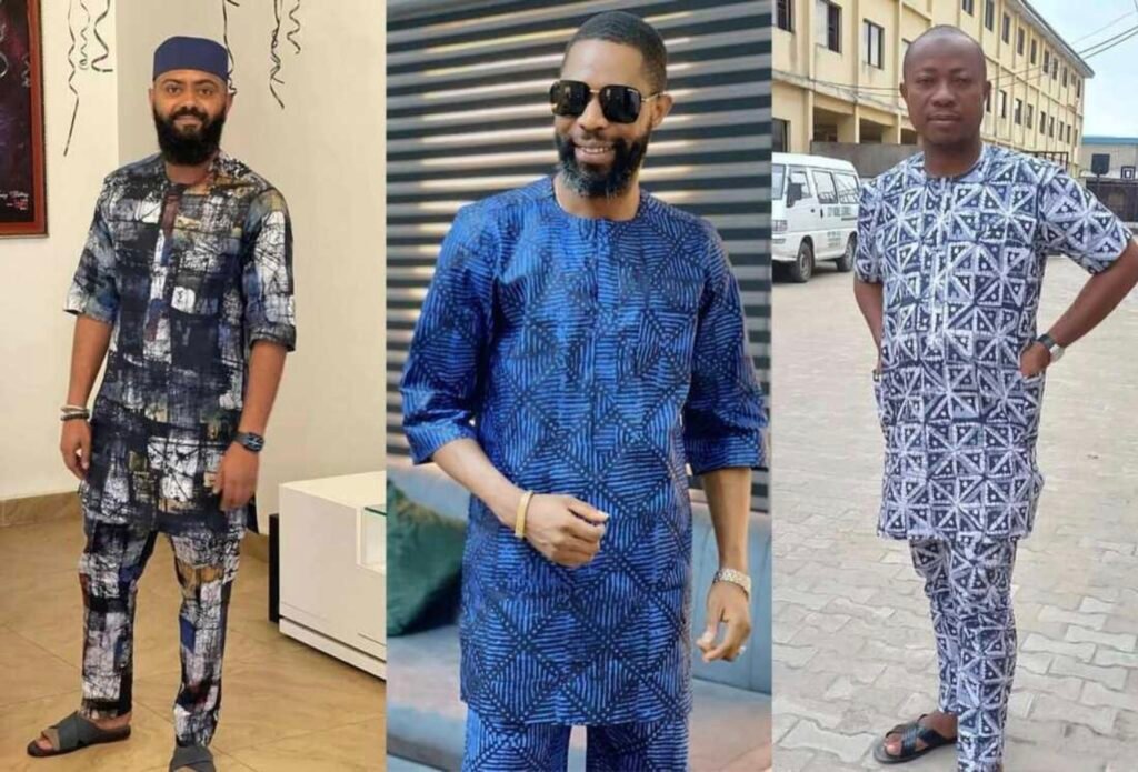 traditional African tie dye Adire patterns